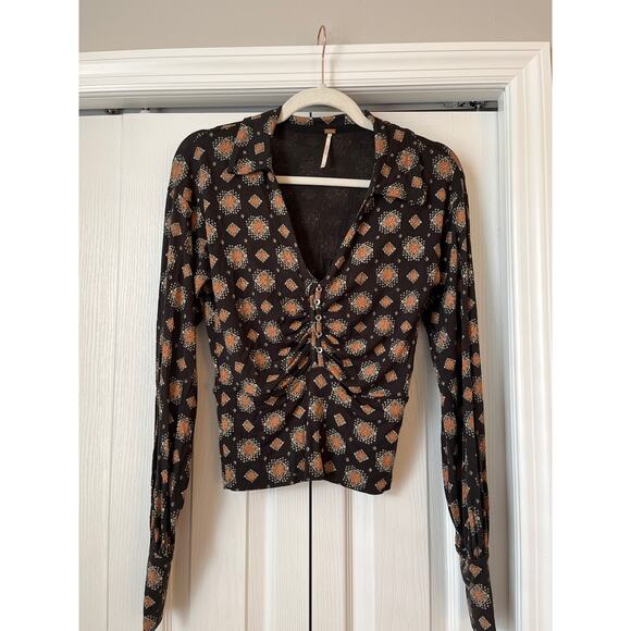 FREE PEOPLE Sydney’s Boho Top Sz XS - Picture 1 of 6